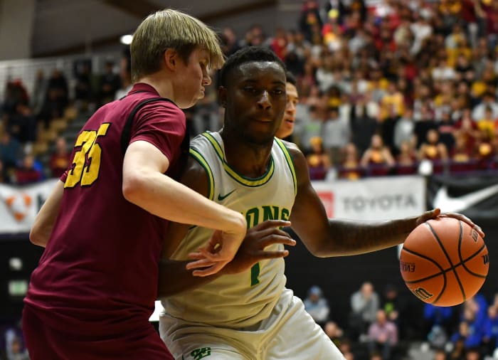 West Linn Central Catholic 6A Oregon boys basketball quarterfinal Taylor Balkom 14